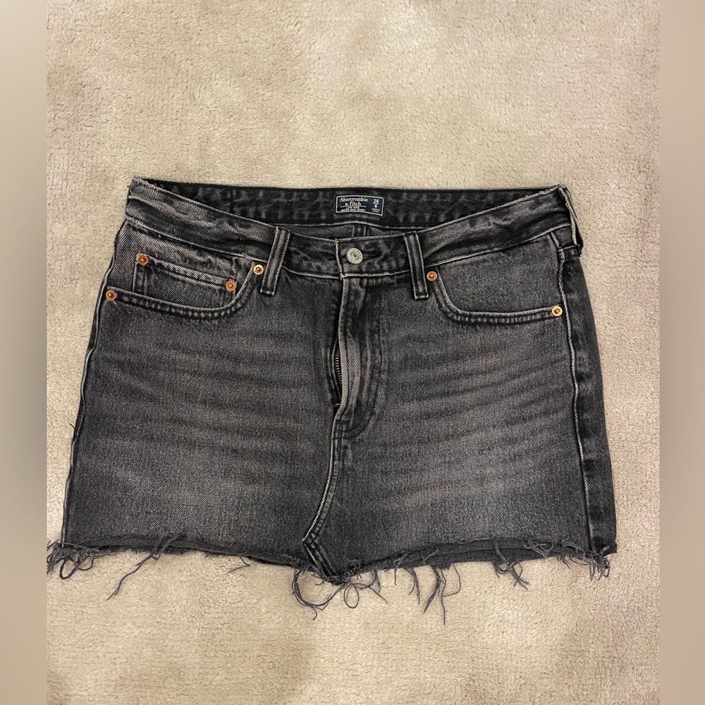 Abercrombie & Fitch Low Rise Demin Mini Skirt